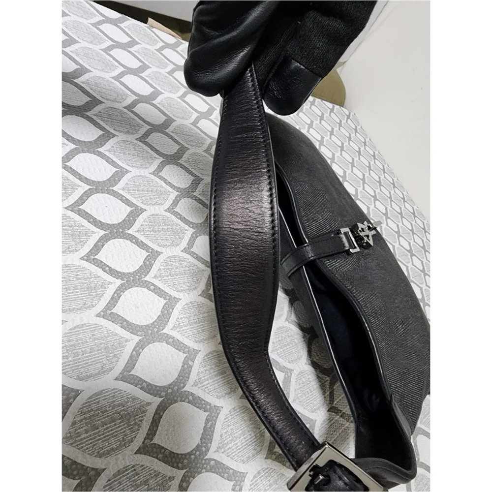 GUCCI Vintage Jackie Hobo Denim Bag Black
